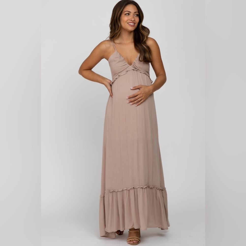 Pinkblush Taupe Maxi Dress